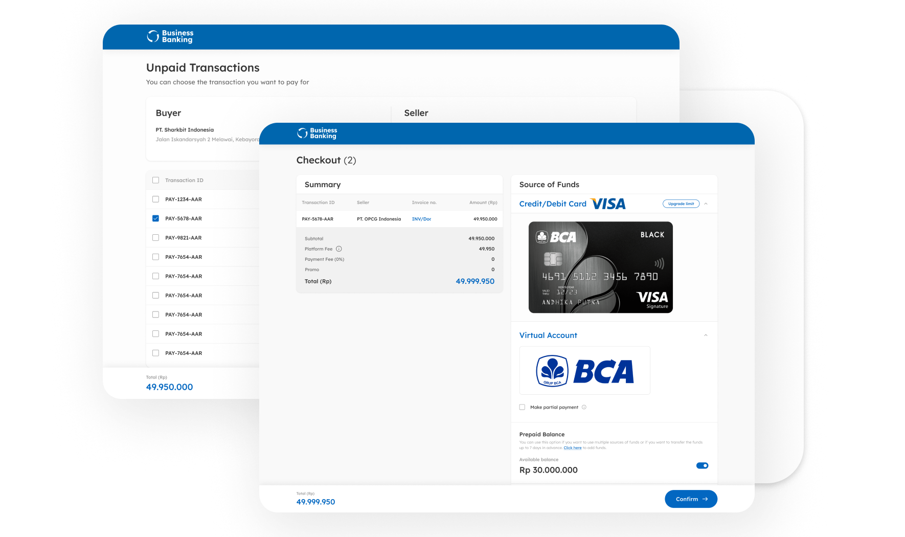 Proses Pembayaran Terintegrasi dengan Sistem Perbankan BCA